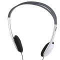 VIVANCO Headphones SR3031 STEREO HEADPHONES WITH VOLUME CONTROL, SILVER, 1.2M CABLE 32256